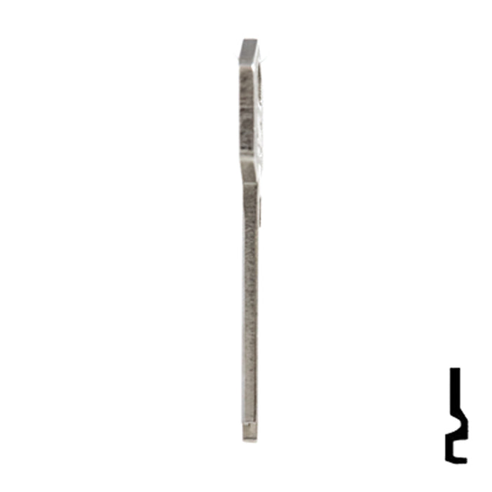 Uncut Key Blank | Harloc, Tesa | TE-7D, HR2 Residential-Commercial Key JMA USA