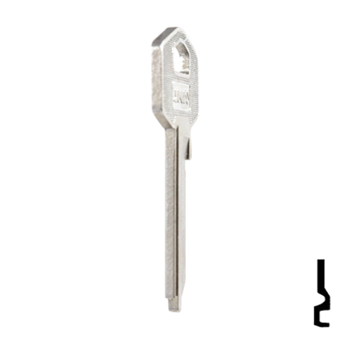 Uncut Key Blank | Harloc, Tesa | TE-7D, HR2 Residential-Commercial Key JMA USA