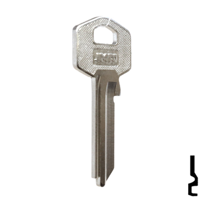 Uncut Key Blank | Harloc, Tesa | TE-7D, HR2 Residential-Commercial Key JMA USA