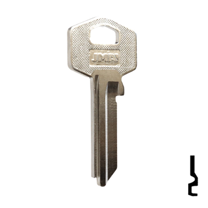 Uncut Key Blank | Harloc, Tesa | TE-7D, HR2 Residential-Commercial Key JMA USA