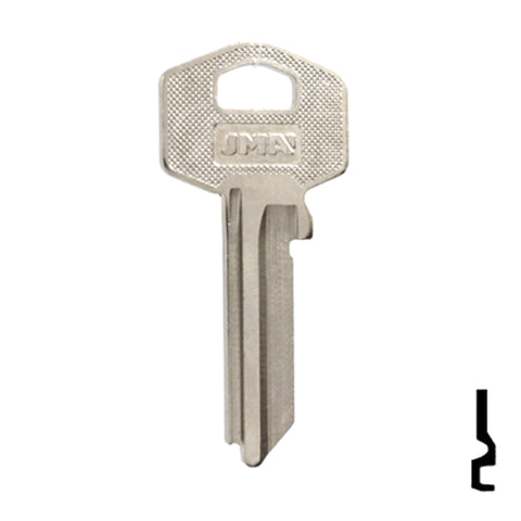 Uncut Key Blank | Harloc, Tesa | TE-7D, HR2