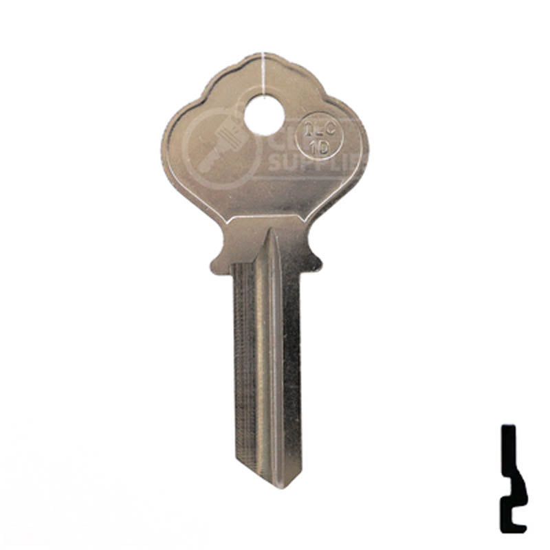 Uncut Key Blank | Ilco | 1054K Residential-Commercial Key Ilco