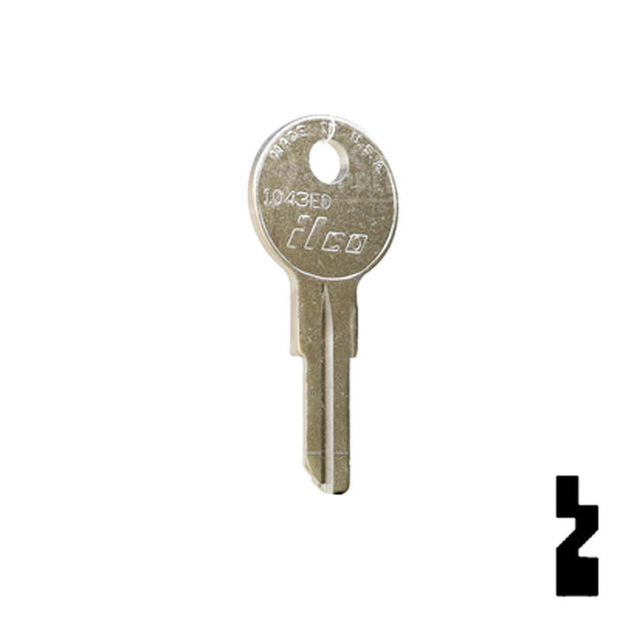 Uncut Key Blank | Illinois | 1043ED Residential-Commercial Key Ilco