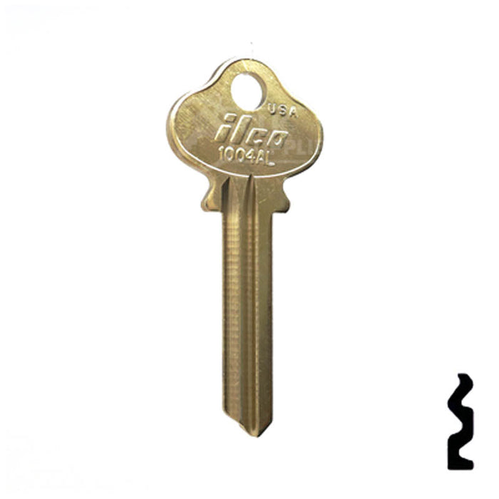 Uncut Key Blank | Lockwood | 1004AL Residential-Commercial Key Ilco