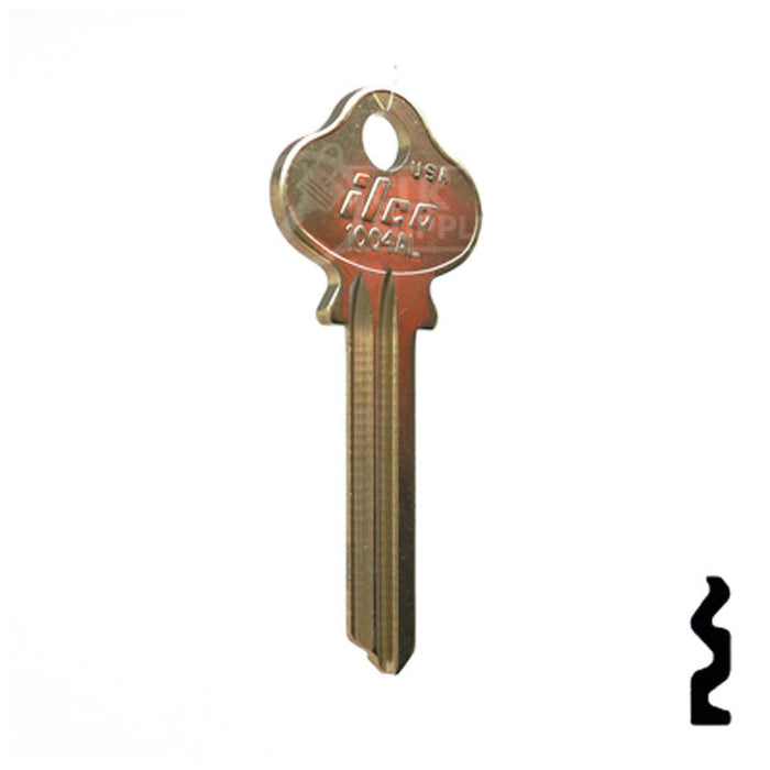 Uncut Key Blank | Lockwood | 1004AL Residential-Commercial Key Ilco