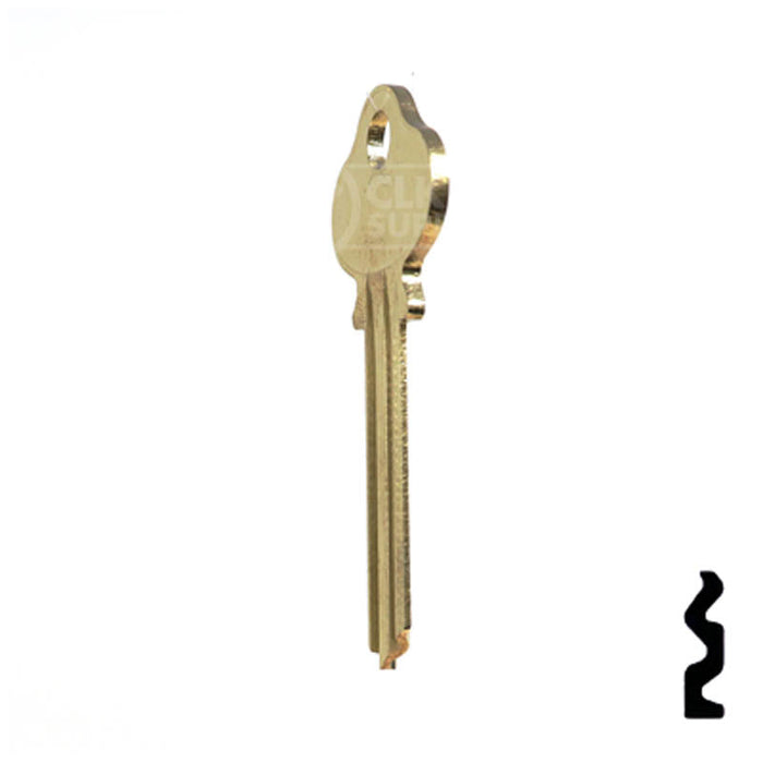 Uncut Key Blank | Lockwood | 1004AL Residential-Commercial Key Ilco