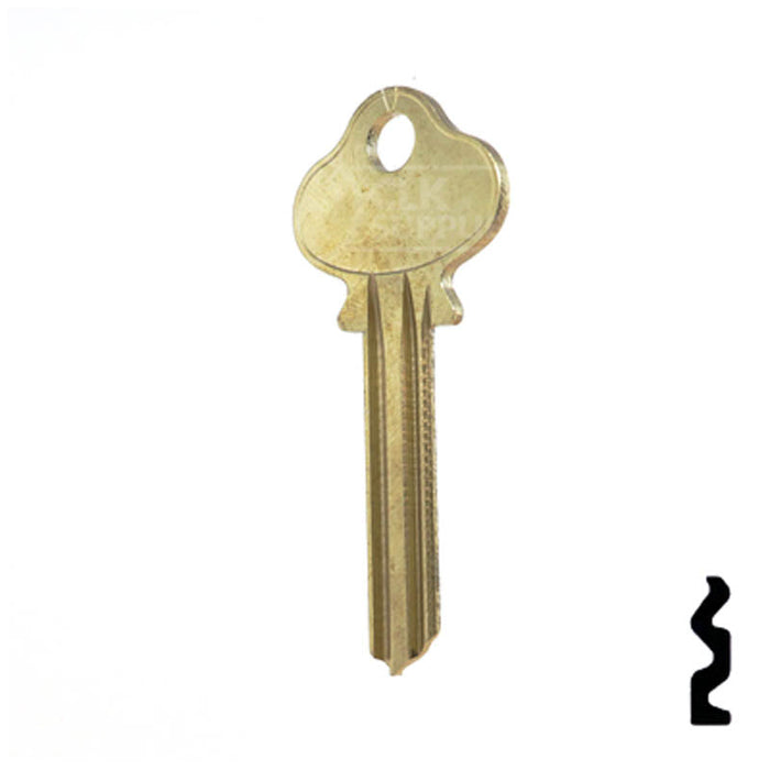 Uncut Key Blank | Lockwood | 1004AL Residential-Commercial Key Ilco