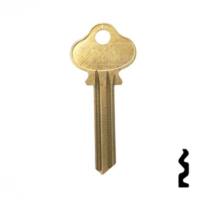 Uncut Key Blank | Lockwood | 1004AL Residential-Commercial Key Ilco