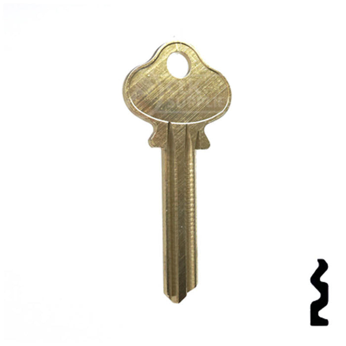 Uncut Key Blank | Lockwood | 1004AL Residential-Commercial Key Ilco