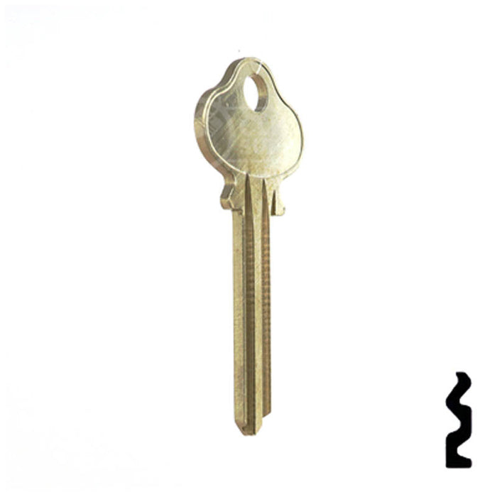 Uncut Key Blank | Lockwood | 1004AL Residential-Commercial Key Ilco