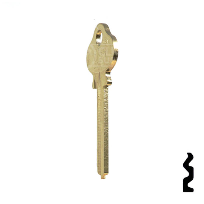 Uncut Key Blank | Lockwood | 1004AL Residential-Commercial Key Ilco