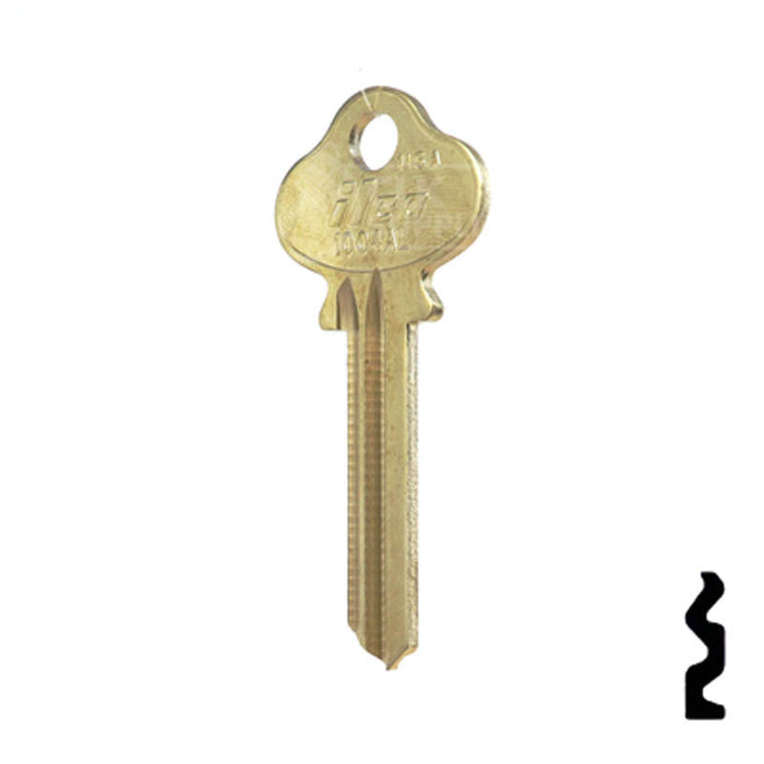 Uncut Key Blank | Lockwood | 1004AL Residential-Commercial Key Ilco