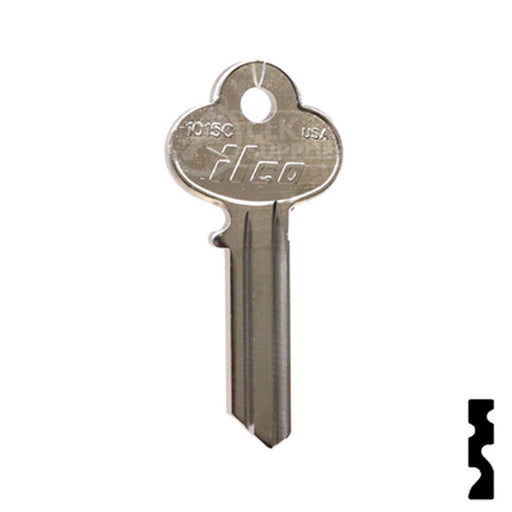 Uncut Key Blank | Lockwood | 1015C Residential-Commercial Key Ilco