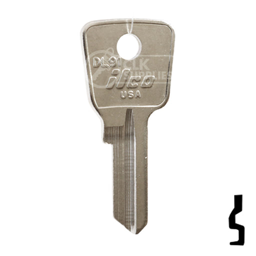 Uncut Key Blank | Lockwood  | DL9 Residential-Commercial Key Ilco