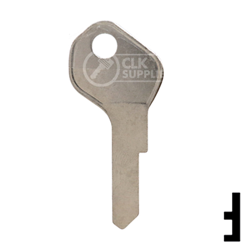 KEY THE L IDOL COLLECTOR FILE 1と2 Uncut Key Blank | Lowe & Fletcher | LF18 — CLK Supplies