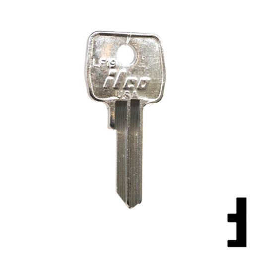 Uncut Key Blank | Lowe & Fletcher | LF19 Residential-Commercial Key Ilco