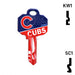 Uncut Key Blank | MLB CHICAGO CUBS | Choose Keyway Residential-Commercial Key Ilco