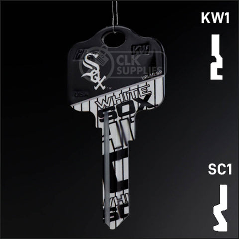 Uncut Key Blank | MLB CHICAGO WHITE SOX | Choose Keyway