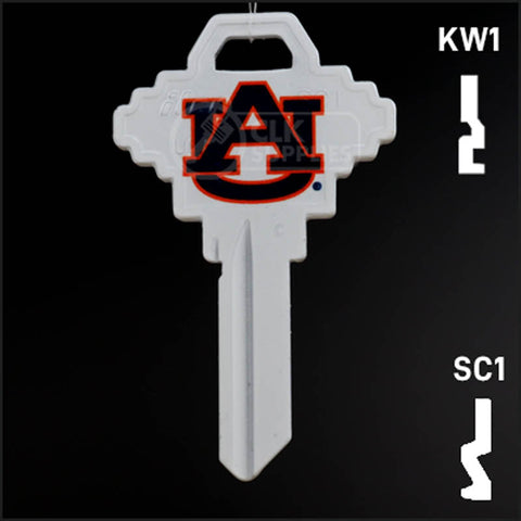 Uncut Key Blank | NCAA Auburn | Choose Keyway