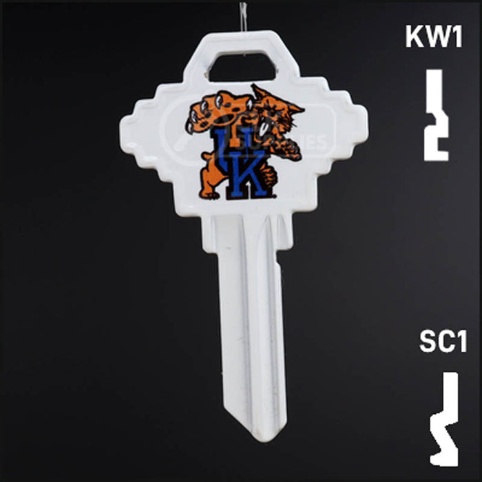 Uncut Key Blank | NCAA Kentucky | Choose Keyway Residential-Commercial Key Ilco