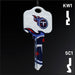 Uncut Key Blank | NFL Tennessee Titans | Choose Keyway Residential-Commercial Key Ilco