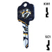 Uncut Key Blank | NHL Nashville Predators | Choose Keyway Residential-Commercial Key Ilco