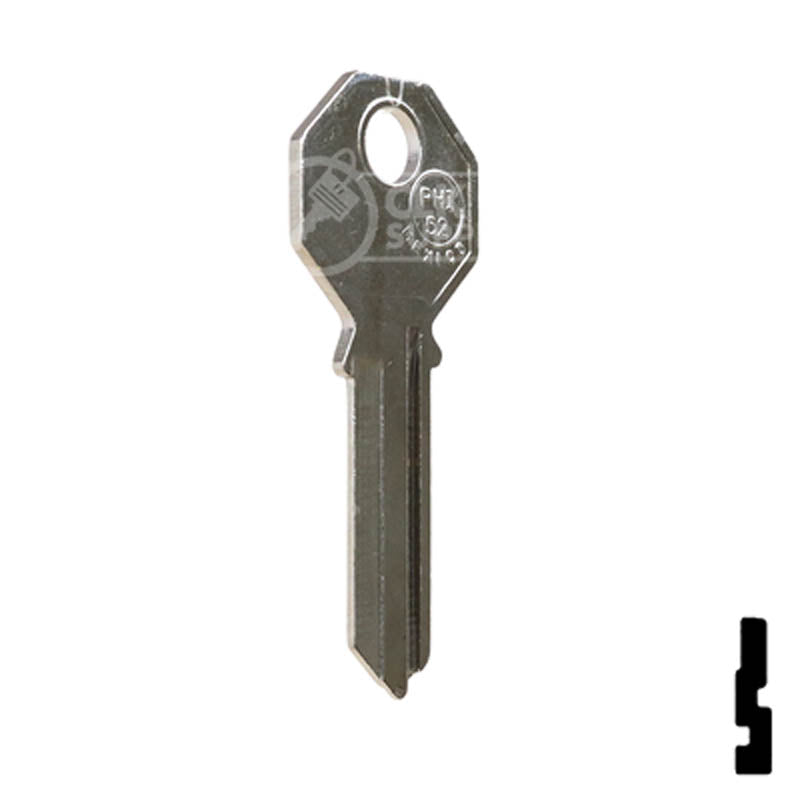 Uncut Key Blank | Phillips | PHI-52, PHA1 — CLK Supplies