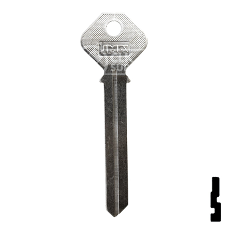 Uncut Key Blank | Phillips | PHI-52L, PHA2 — CLK Supplies