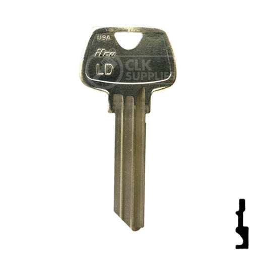 Uncut Key Blank | Sargent | 01007LD Residential-Commercial Key Ilco