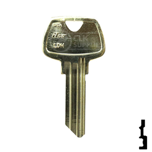 Uncut Key Blank | Sargent | 1007LDH Residential-Commercial Key Ilco