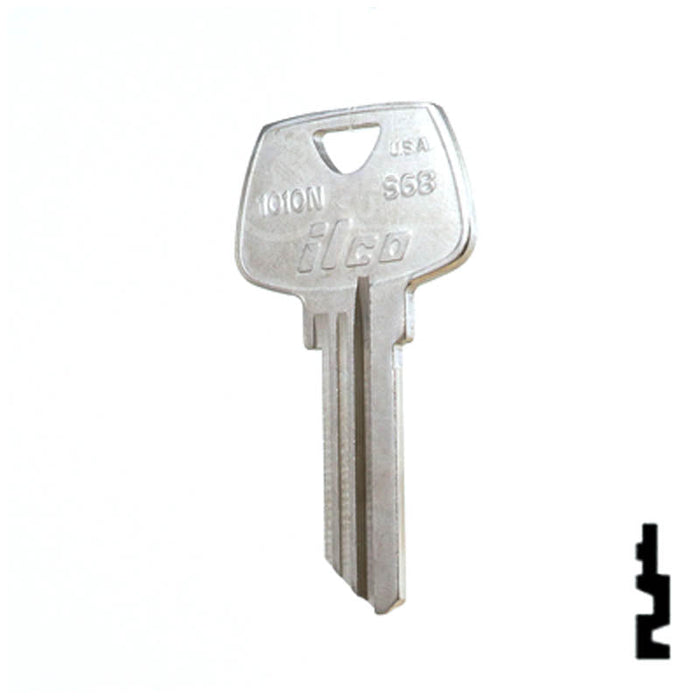 Uncut Key Blank | Sargent | 1010N, S68 Residential-Commercial Key Ilco