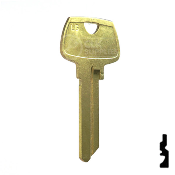 Uncut Key Blank | Sargent | O1007LG Residential-Commercial Key Ilco