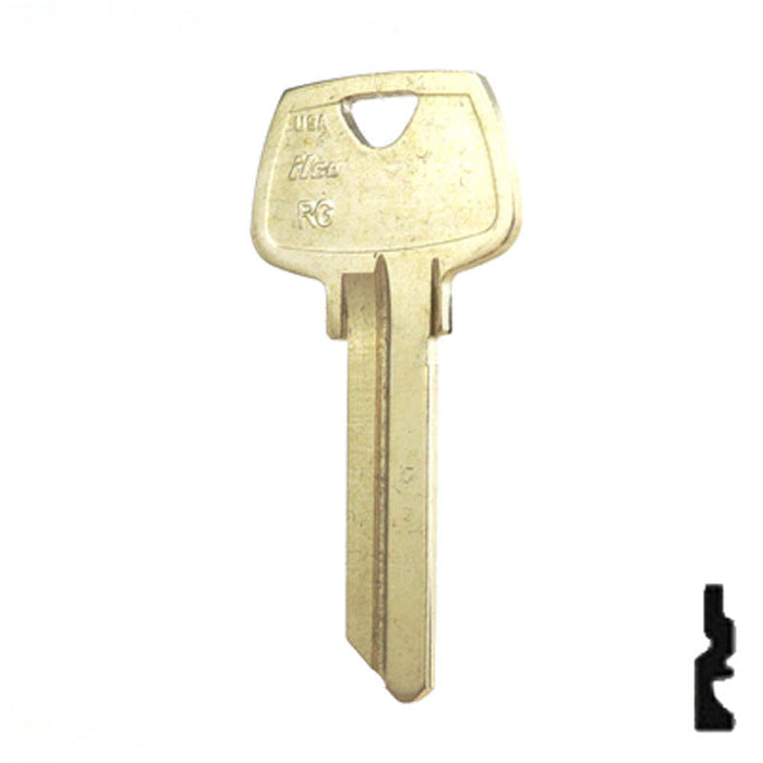 Uncut Key Blank | Sargent | O1007RG Residential-Commercial Key Ilco