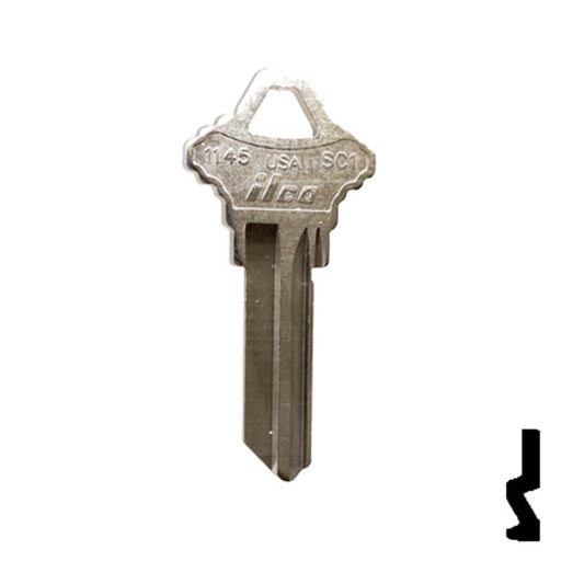Uncut  Key Blank | Schlage | 1145-SC1 Residential-Commercial Key Ilco