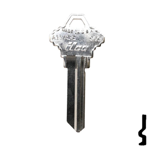 Uncut  Key Blank | Schlage | A1145E, SC9 Residential-Commercial Key Ilco