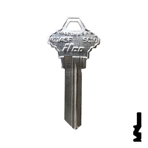 Uncut  Key Blank | Schlage | A1145F-SC10 Residential-Commercial Key Ilco