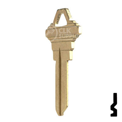 Uncut Key Blank | Schlage | SC8, 1145E Residential-Commercial Key JMA USA