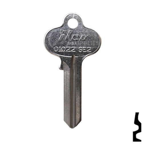 Uncut Key Blank | Segal | 01022, SE2 Residential-Commercial Key Ilco