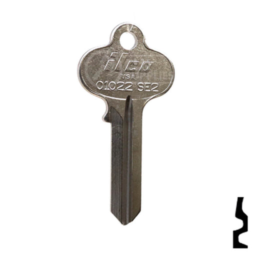 Uncut Key Blank | Segal | 01022, SE2 Residential-Commercial Key Ilco