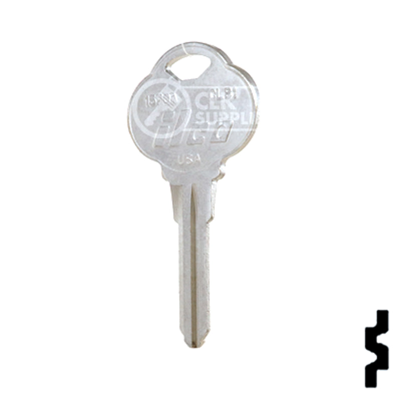Uncut Key Blank | The Club | 1573A, CLB1 Residential-Commercial Key Ilco