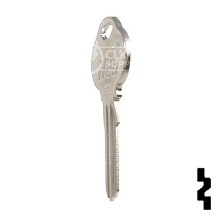 Uncut Key Blank | The Club | 1573F, CLB6 Residential-Commercial Key Ilco