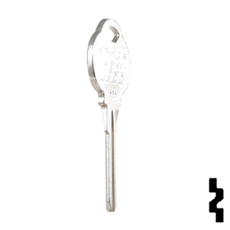 Uncut Key Blank | The Club | 1573F, CLB6 Residential-Commercial Key Ilco
