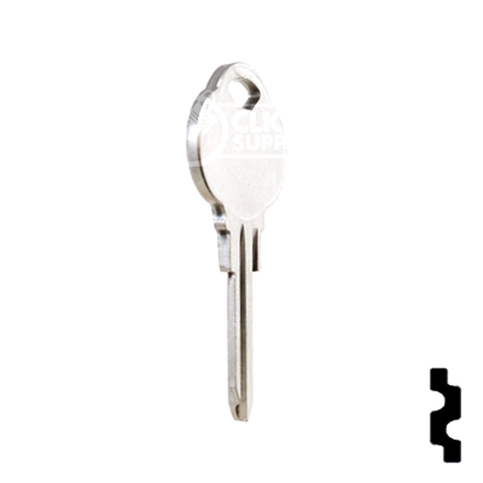 Uncut Key Blank | The Club | 1589I, CLB9 Residential-Commercial Key Ilco