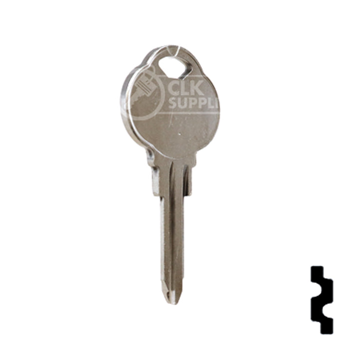 Uncut Key Blank | The Club | 1589I, CLB9 Residential-Commercial Key Ilco