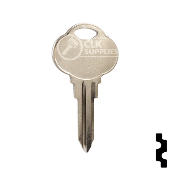 Uncut Key Blank | The Club | 1589I, CLB9 Residential-Commercial Key Ilco