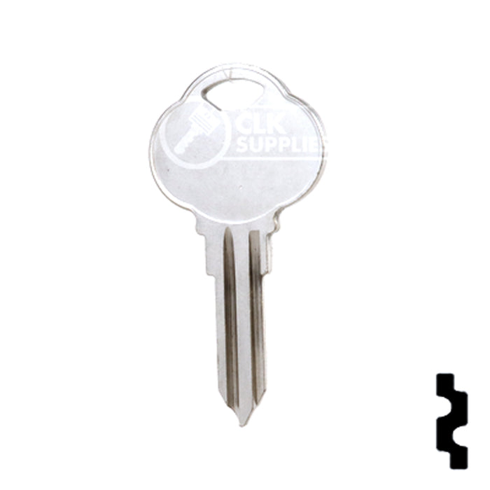 Uncut Key Blank | The Club | 1589I, CLB9 Residential-Commercial Key Ilco