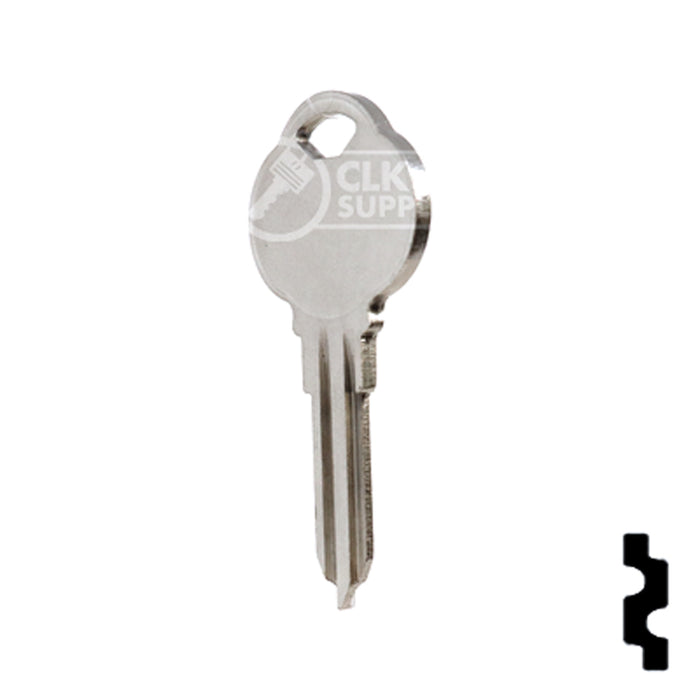 Uncut Key Blank | The Club | 1589I, CLB9 Residential-Commercial Key Ilco