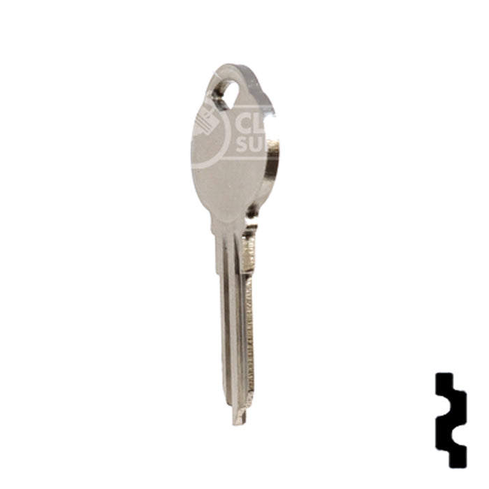 Uncut Key Blank | The Club | 1589I, CLB9 Residential-Commercial Key Ilco