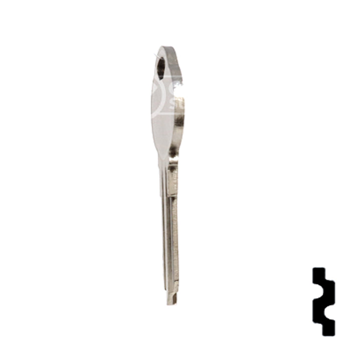 Uncut Key Blank | The Club | 1589I, CLB9 Residential-Commercial Key Ilco