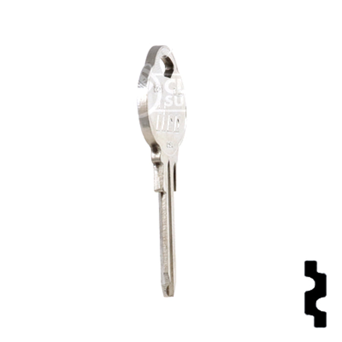 Uncut Key Blank | The Club | 1589I, CLB9 Residential-Commercial Key Ilco